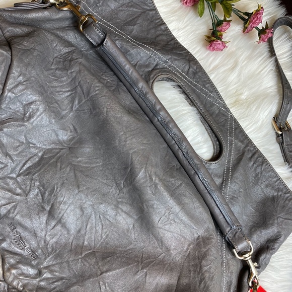 Gray Martine Sitbon Lambskin Leather Hobo - Picture 8 of 11